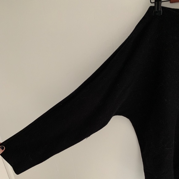 Sweaters - Boat Neck Black Sweater